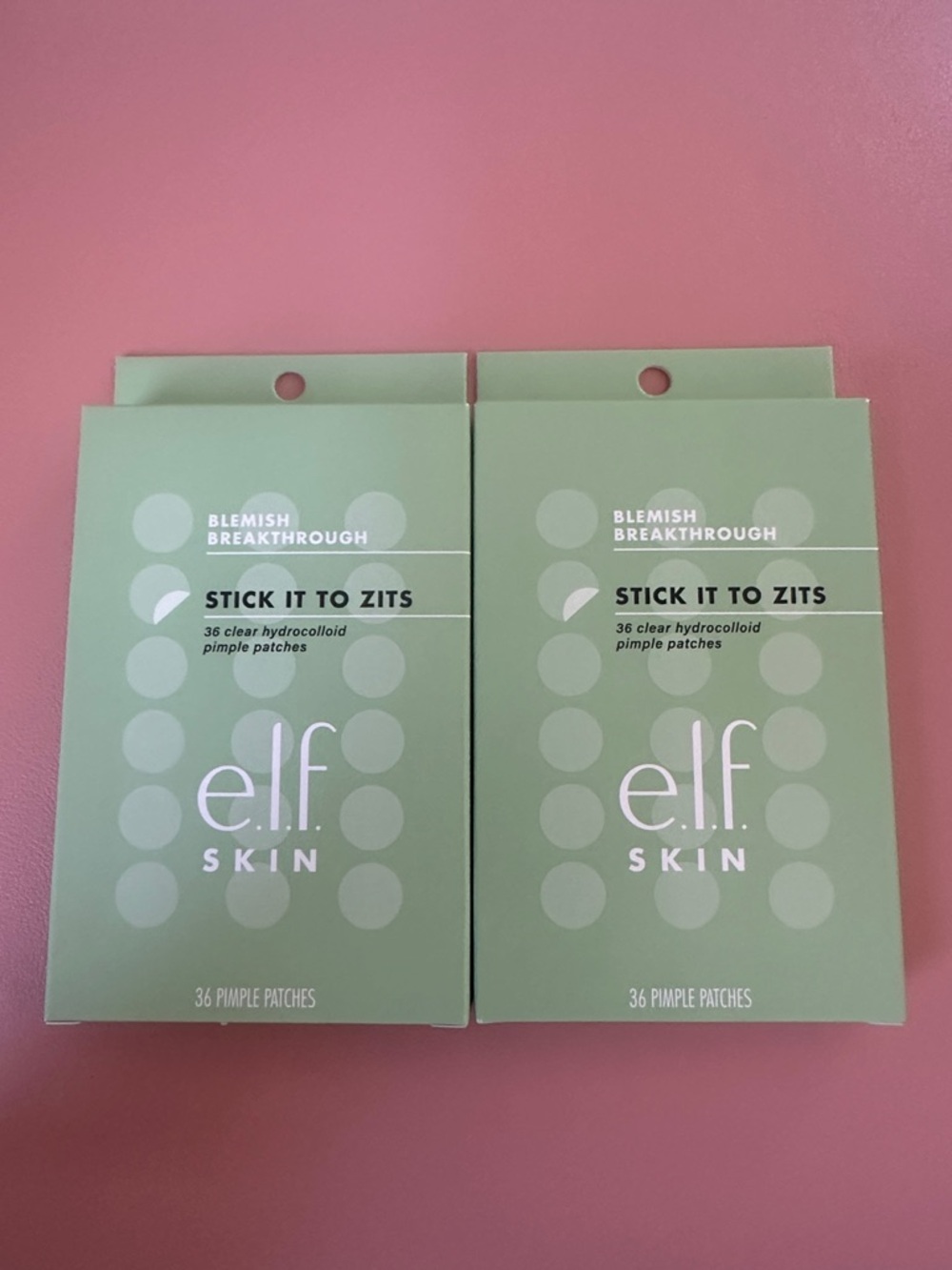 e.l.f. Skin Stick It To Zits Hydrocolloid Pimple Patches - Green Packaging